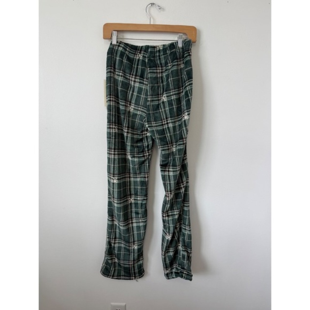 Women's Blink Green Plaid Flannel Pajamas with Bows – Size Medium – NWT - Picture 5 of 5